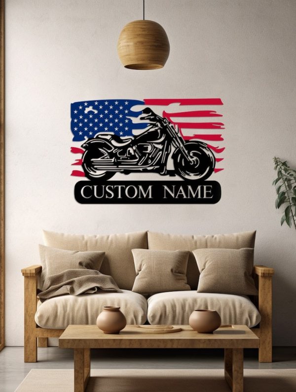 DINOZOZO Motorcycle Biker Motorbike Custom Metal Signs