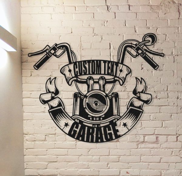 DINOZOZO Motorcycle Garage man Cave Motorbike Custom Metal Signs