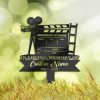 DINOZOZO Movie Director Cameraman Grave Marker Memorial Sign with Stake Sympathy Gifts for Loss of Loved One Custom Metal Signs