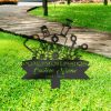 DINOZOZO Nurse Medical Tools Medical Worker Grave Marker Memorial Sign with Stake Sympathy Gifts for Loss of Loved One Custom Metal Signs4