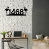 DINOZOZO Personalized Beach Flamingo Palm Tree Address Sign Custom Metal Signs 4