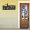 DINOZOZO Personalized Bear Forest Scene Wild Life Address Sign Custom Metal Signs3