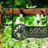 DINOZOZO Personalized Beehive Flowers Honeycomb Honey Farm Address Sign Custom Metal Signs2