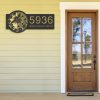 DINOZOZO Personalized Beehive Flowers Honeycomb Honey Farm Address Sign Custom Metal Signs3