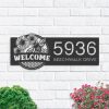 DINOZOZO Personalized Beehive Honey Farm Bee Farm Address Sign Custom Metal Signs
