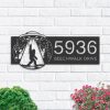 DINOZOZO Personalized Bigfoot Sasquatch UFO Address Sign Custom Metal Signs