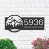 DINOZOZO Personalized Bigfoot Sasquatch Wild Life Forest Address Sign Custom Metal Signs