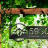 DINOZOZO Personalized Bigfoot Sasquatch Wild Life Forest Address Sign Custom Metal Signs2