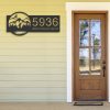 DINOZOZO Personalized Bigfoot Sasquatch Wild Life Forest Address Sign Custom Metal Signs3