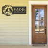 DINOZOZO Personalized Bird Couple Address Sign Custom Metal Signs 1
