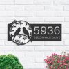 DINOZOZO Personalized Bird Couple Address Sign Custom Metal Signs 2