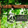 DINOZOZO Personalized Bird Couple Address Sign Custom Metal Signs 3
