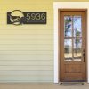 DINOZOZO Personalized Bird with Pinecone Address Sign Custom Metal Signs3