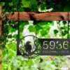 DINOZOZO Personalized Black Crow On A Tree Branch Address Sign Custom Metal Signs 3