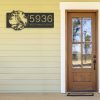 DINOZOZO Personalized Budgerigar Bird on Tree Branch V1 Address Sign Custom Metal Signs3