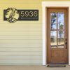 DINOZOZO Personalized Budgerigar Bird on Tree Branch V2 Address Sign Custom Metal Signs2
