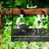 DINOZOZO Personalized Bull and Two Chickens Farm Animal Address Sign Custom Metal Signs2