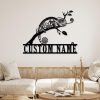 DINOZOZO Personalized Chameleon Address Sign Custom Metal Signs
