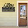 DINOZOZO Personalized Chicken Cow Horse Rabbit Farmhouse Farm Animals Address Sign Custom Metal Signs3