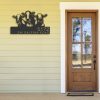 DINOZOZO Personalized Cows Farmhouse Ranch Animals Address Sign Custom Metal Signs3