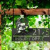 DINOZOZO Personalized Cute Sloth Address Sign Custom Metal Signs1