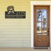 DINOZOZO Personalized Cute Sloth Address Sign Custom Metal Signs3