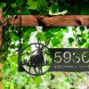 DINOZOZO Personalized Deer Mountain Forest Address Sign Custom Metal Signs2