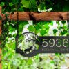 DINOZOZO Personalized Deer in Woodland Address Sign Custom Metal Signs2