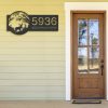 DINOZOZO Personalized Deer in Woodland Address Sign Custom Metal Signs3