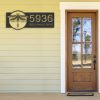 DINOZOZO Personalized Dragonfly Address Sign Custom Metal Signs3