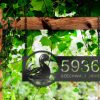 DINOZOZO Personalized Duck Loon Address Sign Custom Metal Signs2