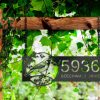 DINOZOZO Personalized Finch Bird on Tree Branch Address Sign Custom Metal Signs2