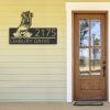 DINOZOZO Personalized Floral Chicken Farm Animal Farmhouse Ranch Address Sign Custom Metal Signs3