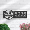 DINOZOZO Personalized Flying Ducks Address Sign Custom Metal Signs