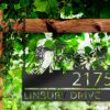 DINOZOZO Personalized Goat Pig Chicken Rabbit Farm Animals Ranch Address Sign Custom Metal Signs2
