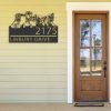 DINOZOZO Personalized Goat Pig Chicken Rabbit Farm Animals Ranch Address Sign Custom Metal Signs3