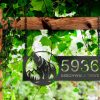 DINOZOZO Personalized Grizzly Bear Address Sign Custom Metal Signs2