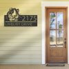 DINOZOZO Personalized Guinea Pig Address Sign Custom Metal Signs3