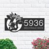 DINOZOZO Personalized Heifer Farm Ranch Address Sign Custom Metal Signs