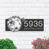DINOZOZO Personalized Hummingbird Address Sign Custom Metal Signs