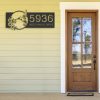 DINOZOZO Personalized Hummingbird with Flower Address Sign Custom Metal Signs3