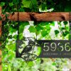 DINOZOZO Personalized Kingfisher Bird On Tree Branch V1 Address Sign Custom Metal Signs2