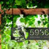 DINOZOZO Personalized Kingfisher Bird on Tree Branch V2 Address Sign Custom Metal Signs2