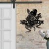 DINOZOZO Personalized Koi Fish Address Sign Custom Metal Signs2