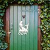 DINOZOZO Personalized Mermaid Coastal Beach House Address Sign Custom Metal Signs2