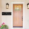 DINOZOZO Personalized Mid Century Atom Starburst Address Sign Custom Metal Signs2