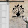 DINOZOZO Personalized Peacock Address Sign Custom Metal Signs