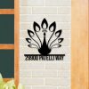 DINOZOZO Personalized Peacock Address Sign Custom Metal Signs2