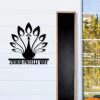 DINOZOZO Personalized Peacock Address Sign Custom Metal Signs3