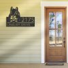 DINOZOZO Personalized Peeking Chipmunk Address Sign Custom Metal Signs3